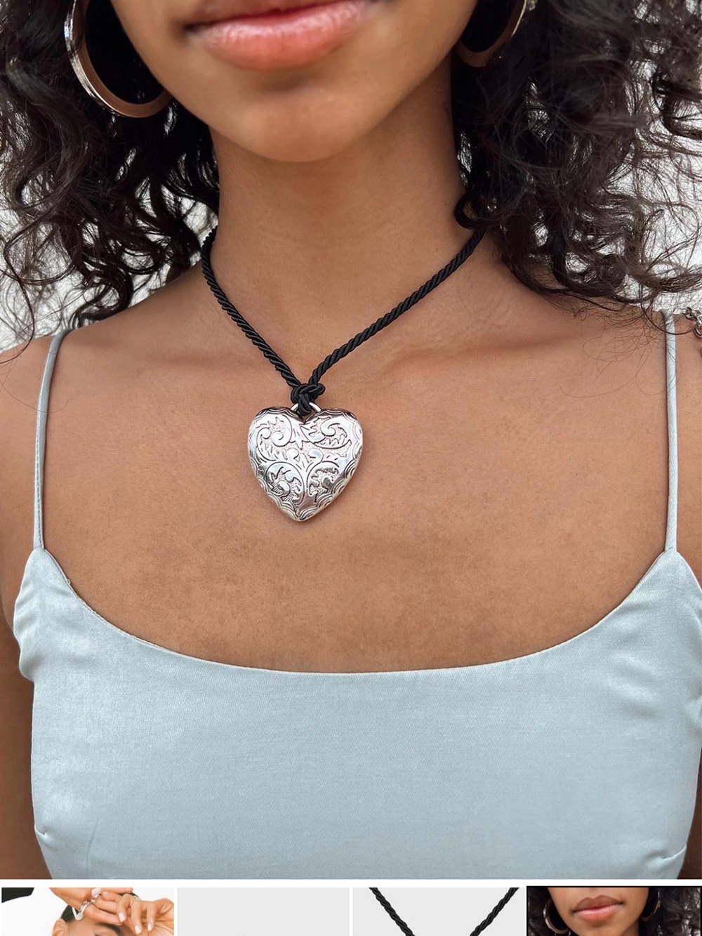 Princess Polly Choose Me Necklace - Silver Heart Pendant